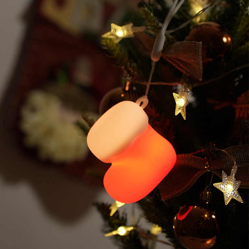 Christmas Stocking Hanging - Hiasan Gantung Silikon berbentuk Kaus Kaki