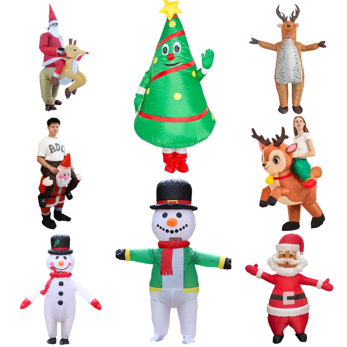 Elf Costume Christmas - Kostum Tiup Lucu Natal Cosplay Santa