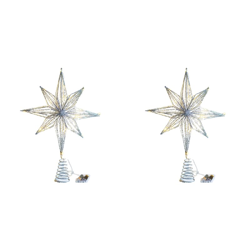 Star Tree Topper - 【Peluang Terakhir】2X Lampu LED Bintang untuk