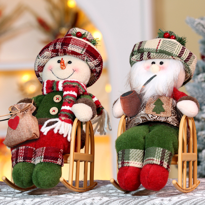 Christmas Throw Blanket - 1PCS Hiasan Natal Kursi Goyang Kain