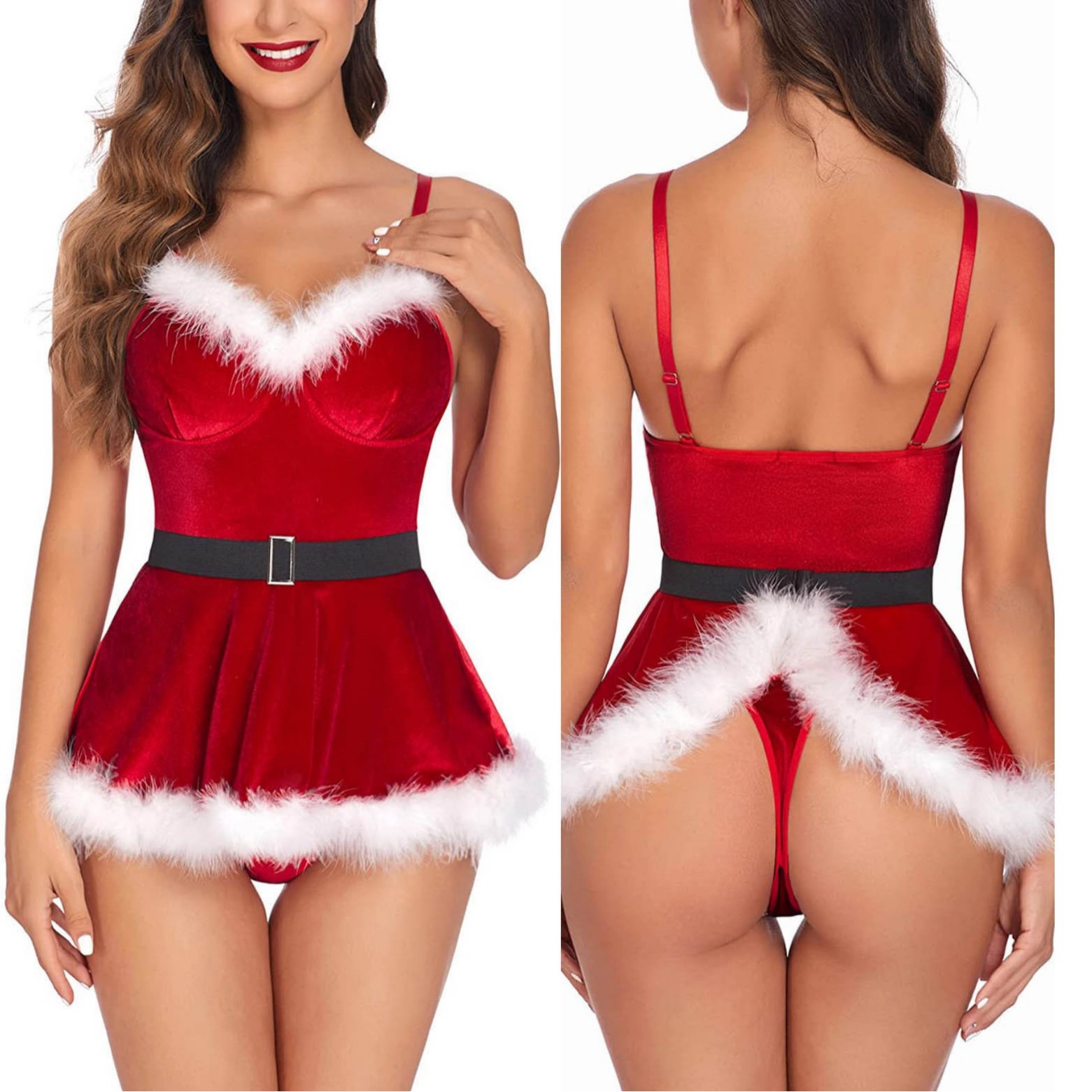 Gaun Tidur Seksi Wanita Kostum - Elf Costume Christmas ulasan dan harga