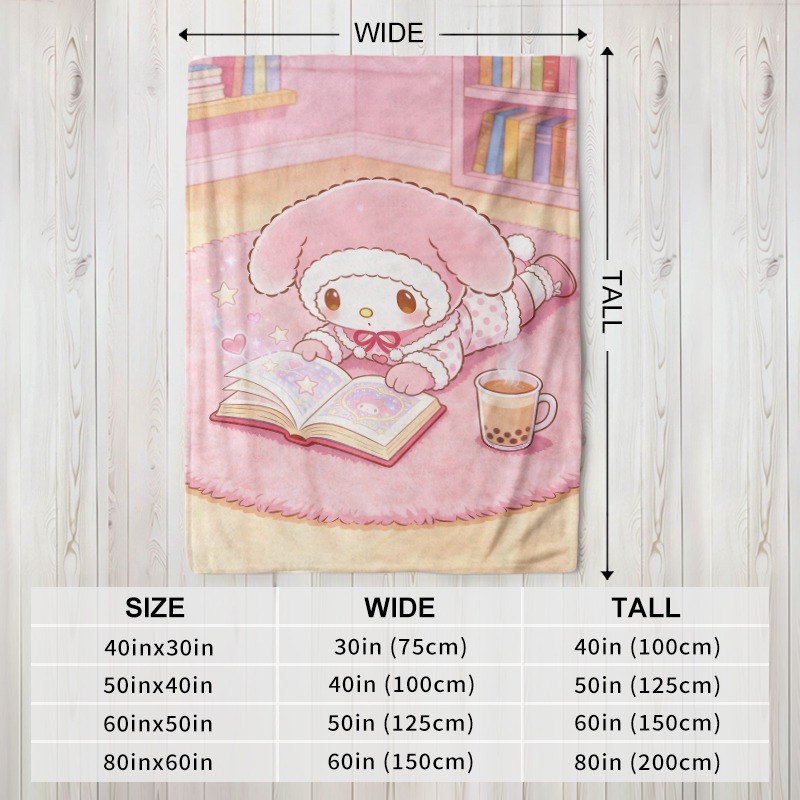 Selimut Sanrio Cozy Pink Flann - Christmas Throw Blanket ulasan dan harga
