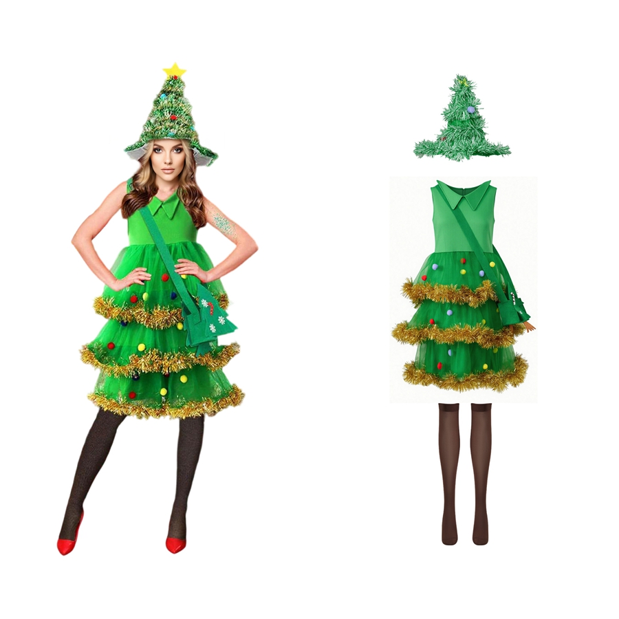 Kostum Cosplay Pohon Natal Wan - Elf Costume Christmas ulasan dan harga