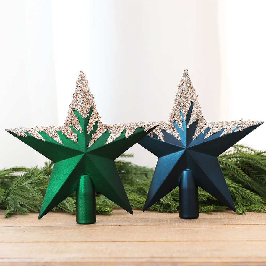 Hiasan Puncak Pohon Natal Berb - Star Tree Topper ulasan dan harga