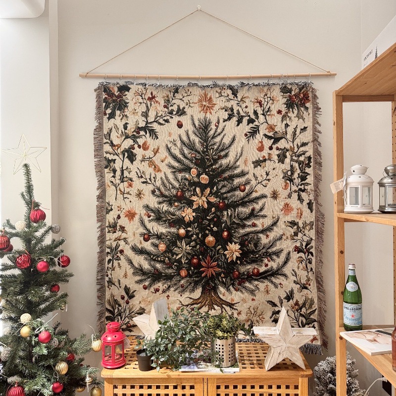 2026 Hiasan Dinding Tapestri N - Christmas Throw Blanket ulasan dan harga