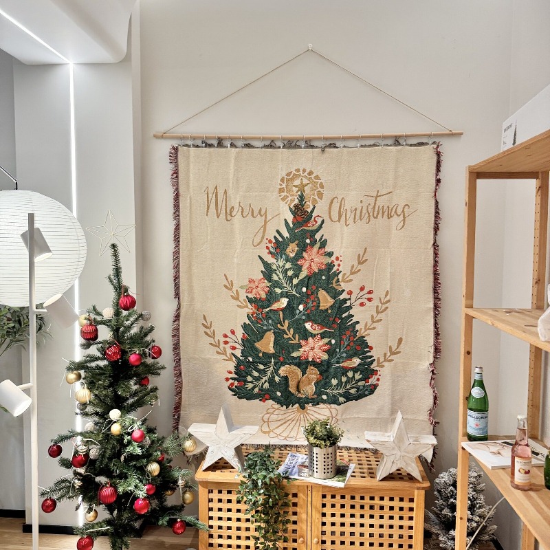 2026 Hiasan Dinding Tapestri N - Christmas Throw Blanket ulasan dan harga
