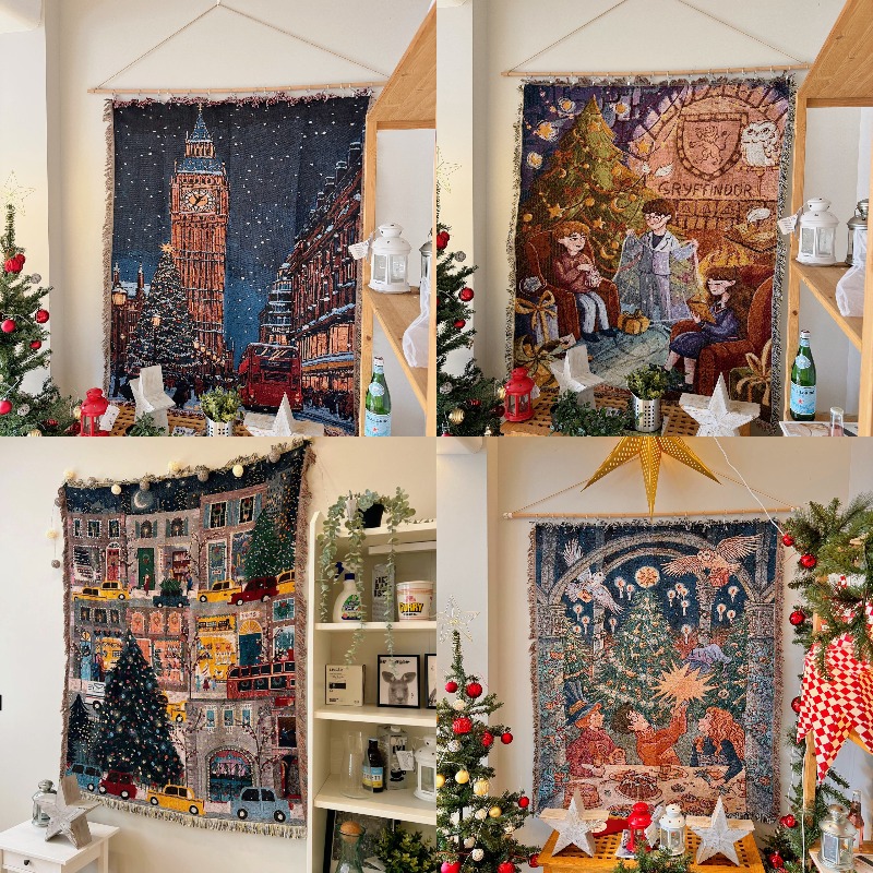2026 Hiasan Dinding Tapestri N - Christmas Throw Blanket ulasan dan harga