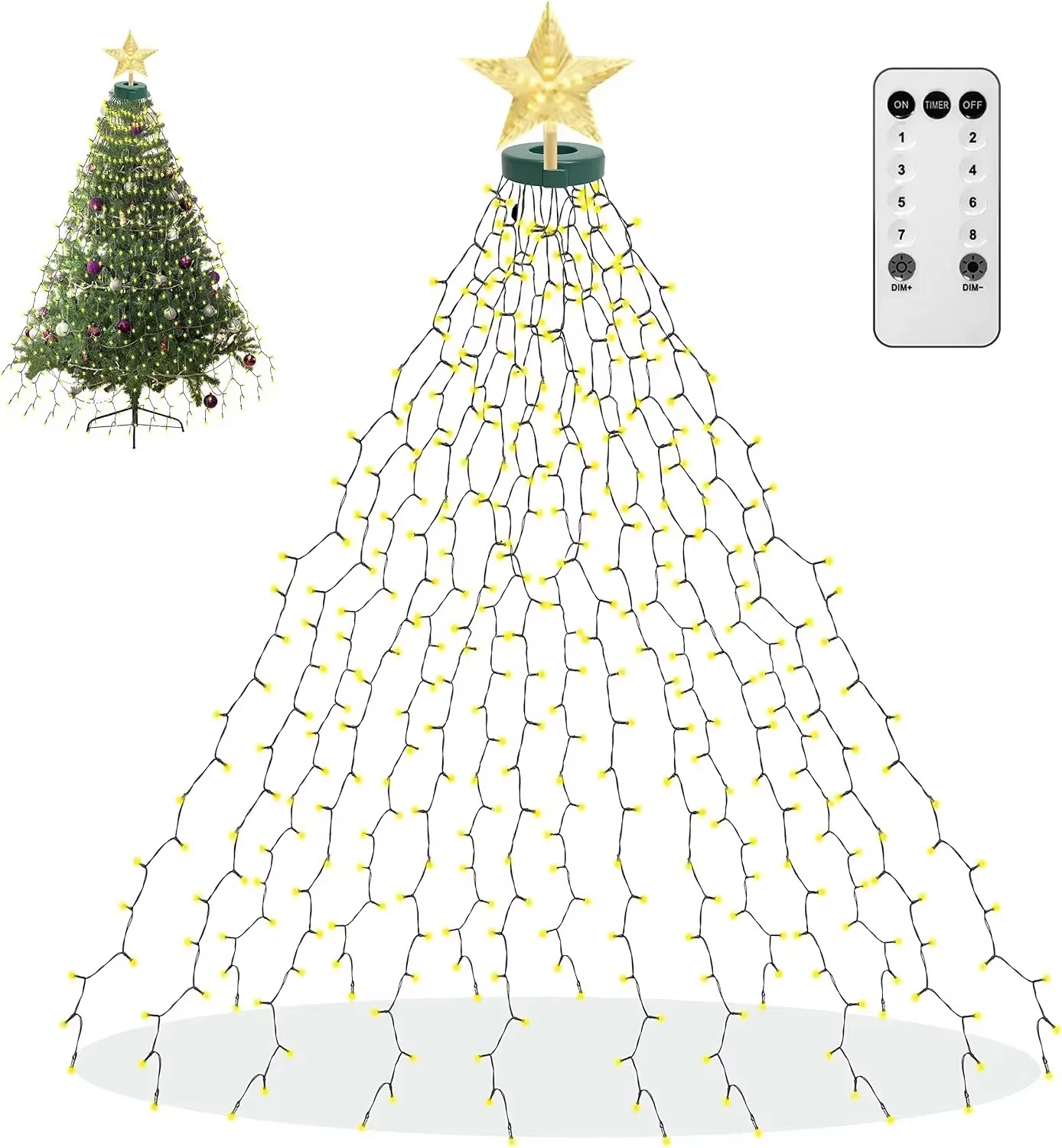 Lampu Hias Bentuk Lingkaran un - Star Tree Topper ulasan dan harga
