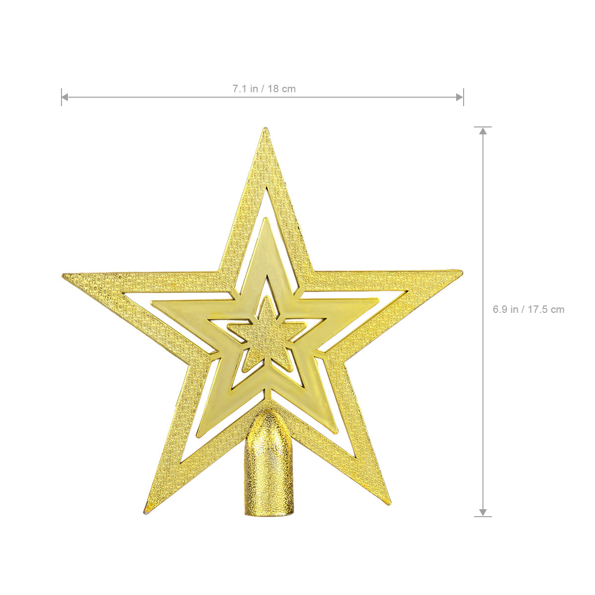 Hiasan Bintang Natal 20 cm, Te - Star Tree Topper ulasan dan harga