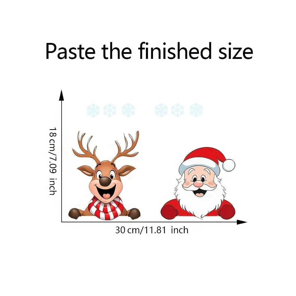 Stiker Jendela Natal – Rusa Ku - Snowflake Window Decal ulasan dan harga