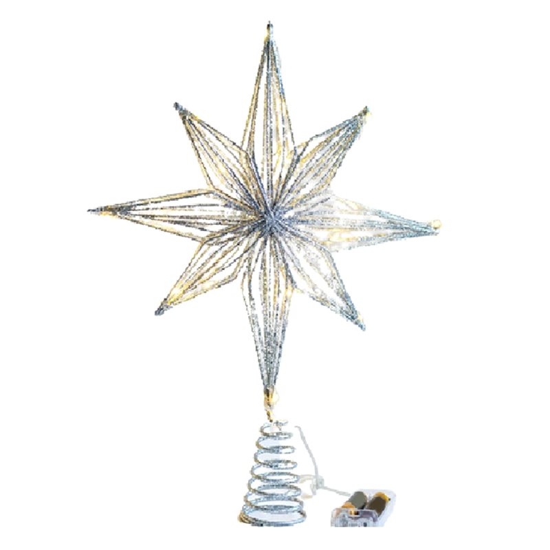 【Peluang Terakhir】2X Lampu LED - Star Tree Topper ulasan dan harga