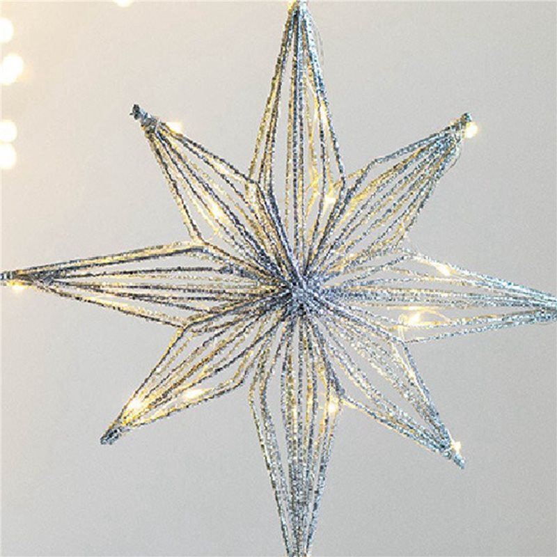 【Peluang Terakhir】2X Lampu LED - Star Tree Topper ulasan dan harga