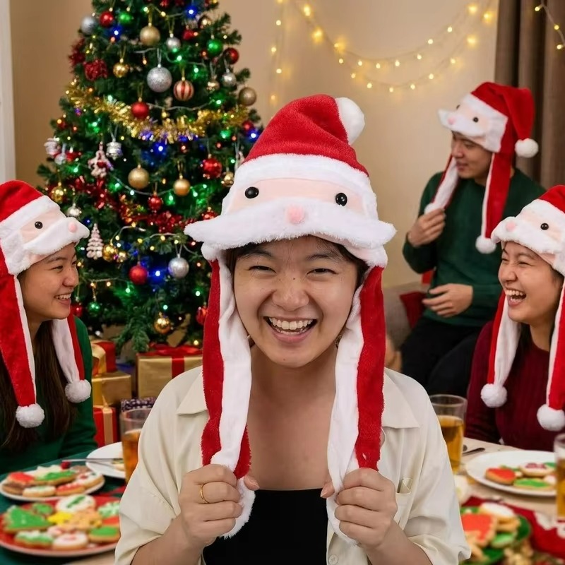 Topi Sinterklas Natal yang Luc - Santa Hat Plush ulasan dan harga