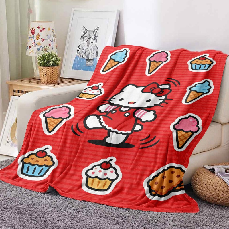 Selimut Sanrio Hello Kitty Ice - Christmas Throw Blanket ulasan dan harga