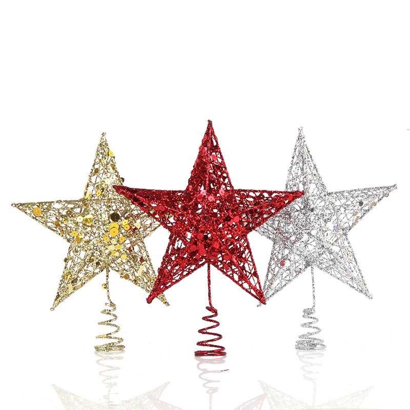Hiasan Puncak Pohon Natal Berb - Star Tree Topper ulasan dan harga