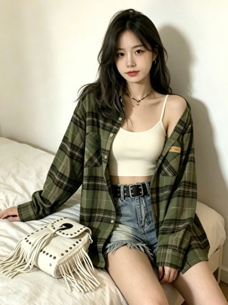 Kemeja kotak-kotak wanita, blu - Christmas Throw Blanket ulasan dan harga