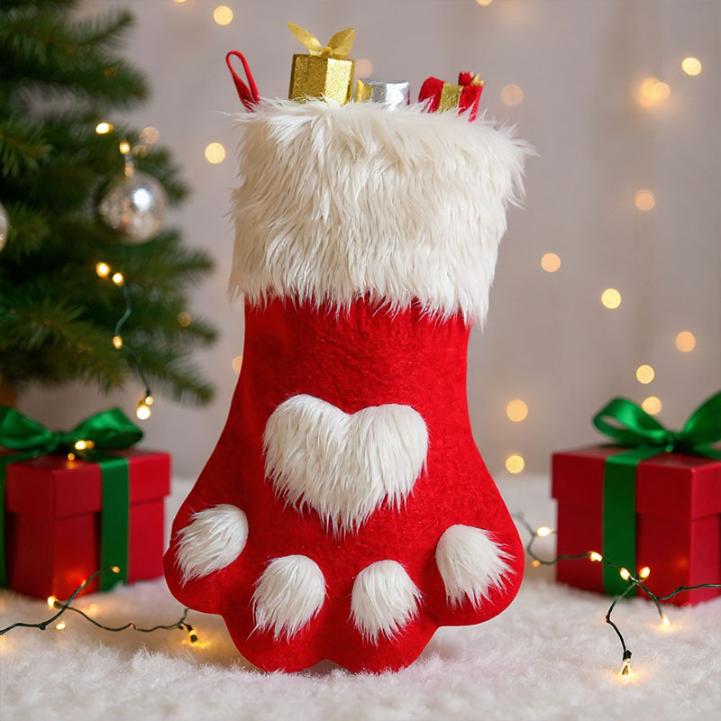 1-10PCS Stoking Natal Bentuk C - Christmas Stocking Hanging ulasan dan harga