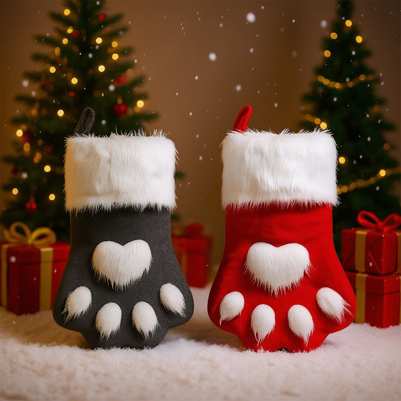 1-10PCS Stoking Natal Bentuk C - Christmas Stocking Hanging ulasan dan harga